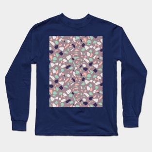 Natural Stone Terrazzo Pattern Long Sleeve T-Shirt